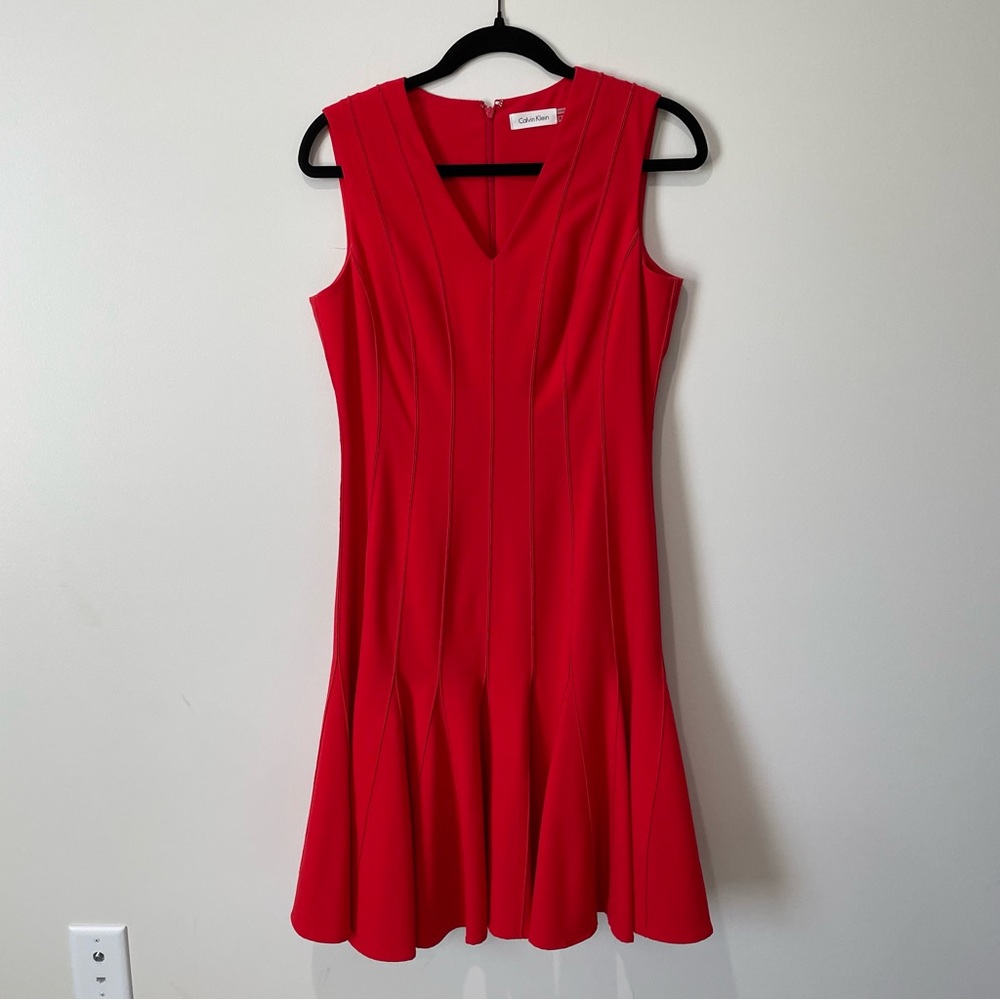 Red Calvin Klein Dress